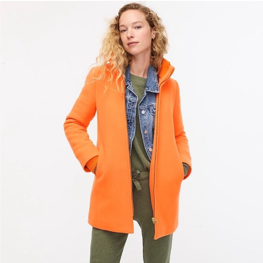 J.Crew Lodge Italian Wool Coat stadium-cloth 4